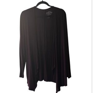Torrid Super Soft Knits Women's Deep Purple Cardigan 1X (14/16) Minimalist EUC